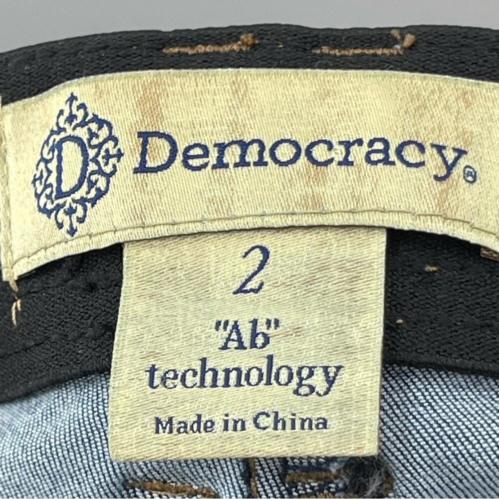 Democracy 'Ab'Solution Lightly Distressed Slimming Stretch Skinny Jeans Size 2 - Picture 7 of 9